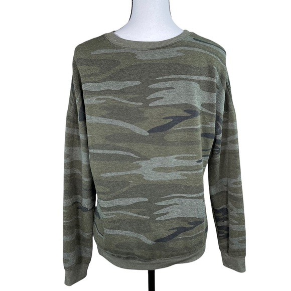 Zoe + Liv Green Camouflage Sweatshirt - Picture 3 of 6